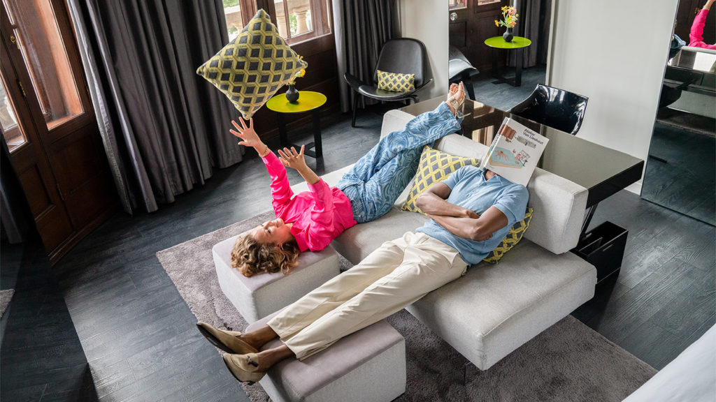 Having fun at art'otel Amsterdam