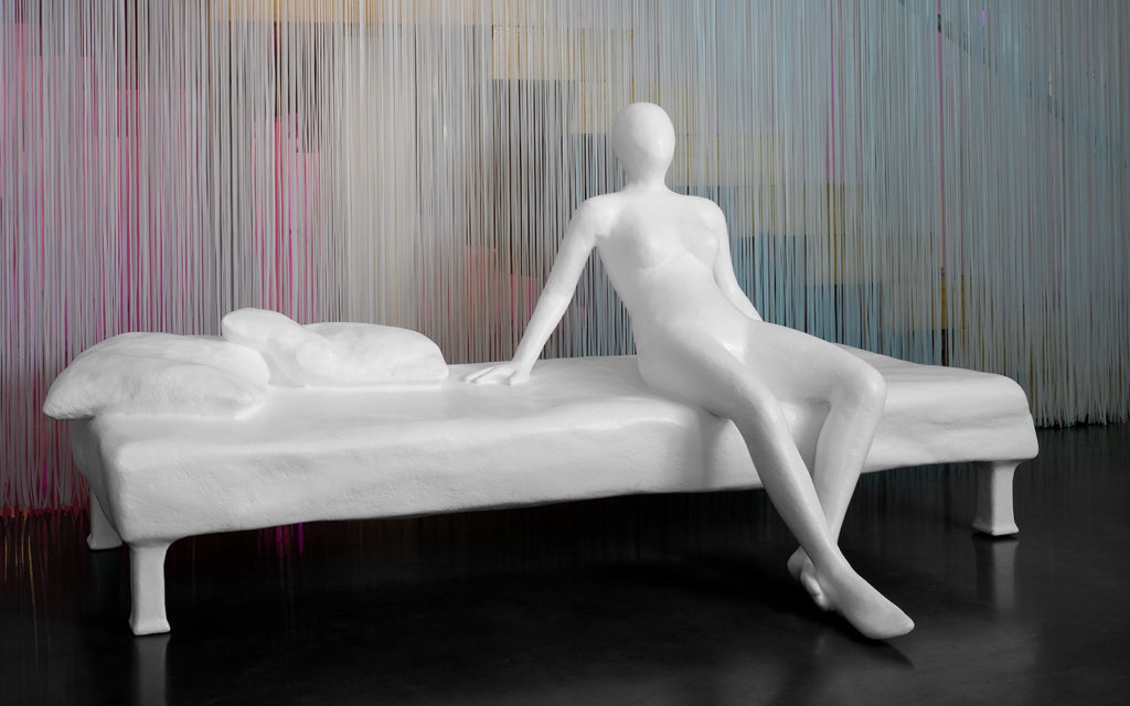 Lady on the bench Mother by Atelier van Lieshout at art'otel Amsterdam